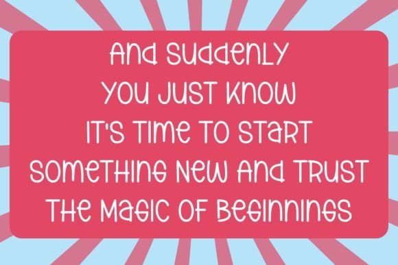 Beginning Font - Preview 3