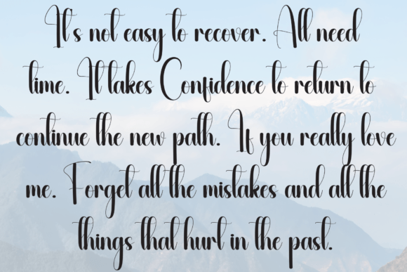 Coastal Font PNG with transparent background - Preview 5