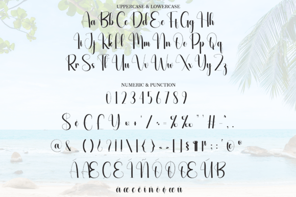 Coastal Font PNG with transparent background - Preview 6
