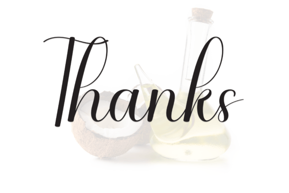 Coconut Oil Font PNG with transparent background - Preview 6