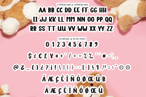 Cute Teddy Bear Font - Preview 5