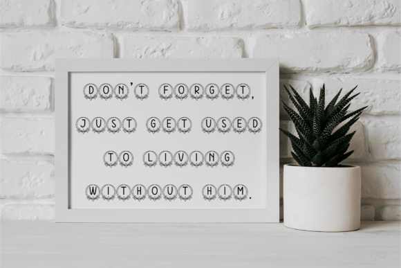 Flower Font - Preview 2