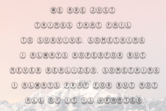 Flower Font - Preview 4