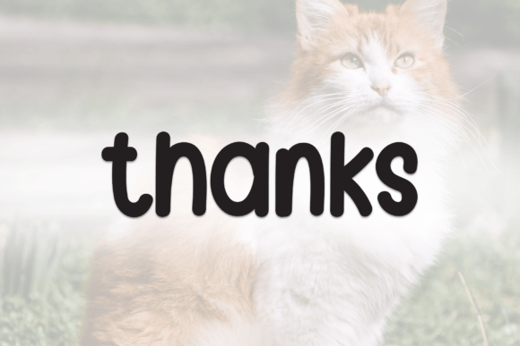 Fluffy Cat Font - Preview 6