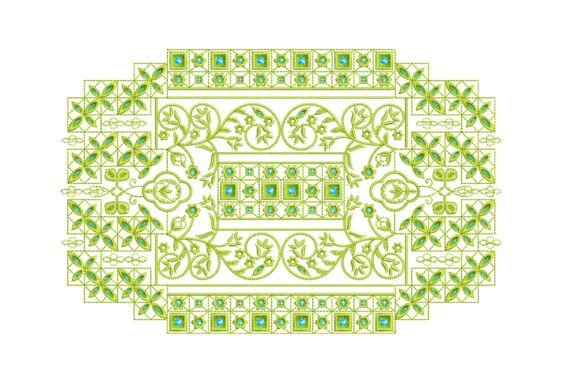Geometric Floral Motif