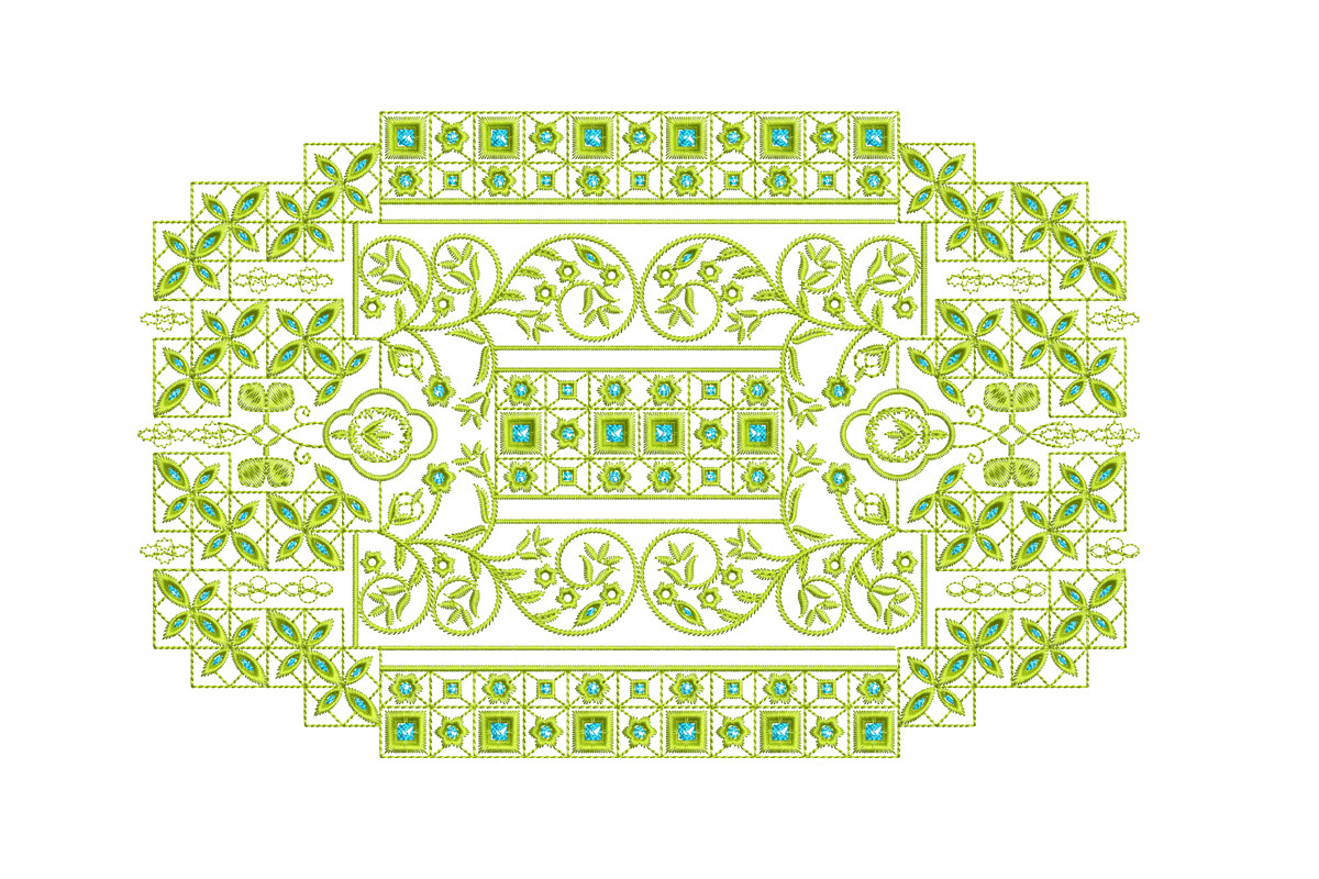 Geometric Floral Motif