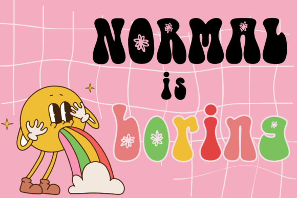 Hippy Harmony Font PNG with transparent background - Preview 1