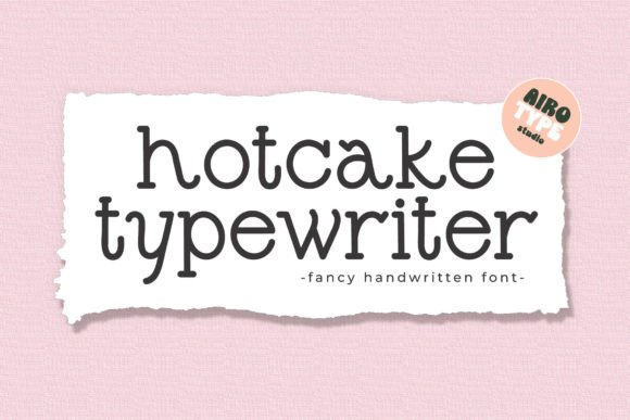 Hotcake Typewriter Font by airotype preview
