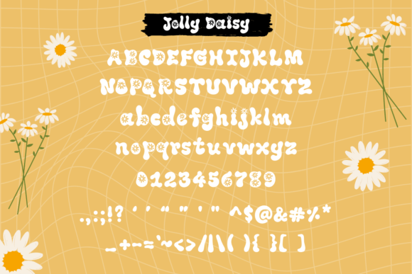 Jolly Daisy Font PNG with transparent background - Preview 2