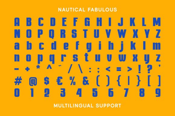 Nautical Fabulous Font PNG with transparent background - Preview 6