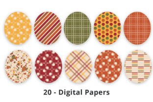 Printable Fall Color Background Patterns Graphic by Lemon Paper Lab ...