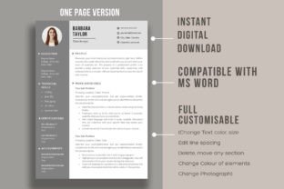 Professional Cv Template | Word Resume Graphic by Aivos · Creative Fabrica
