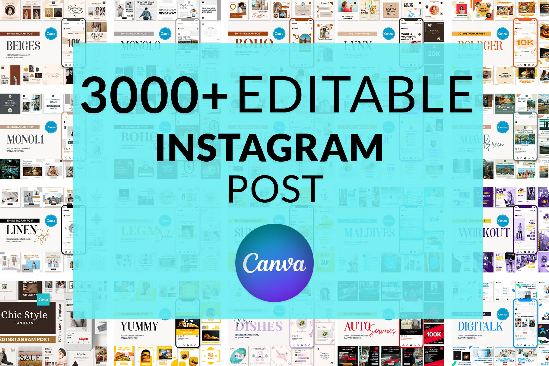 3000+ Instagram Post Templates