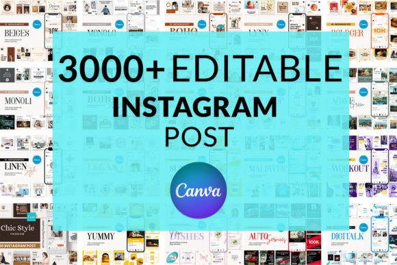 Preview of 3000+ Instagram Post Templates social media template