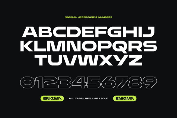 Enigma Display Font - Preview 2