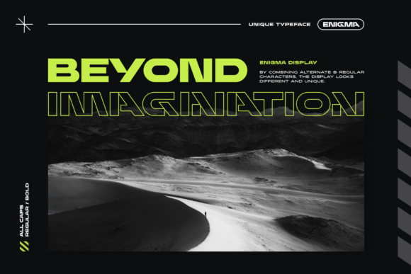 Enigma Display Font - Preview 3