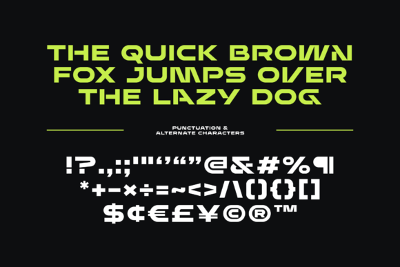 Enigma Display Font - Preview 4