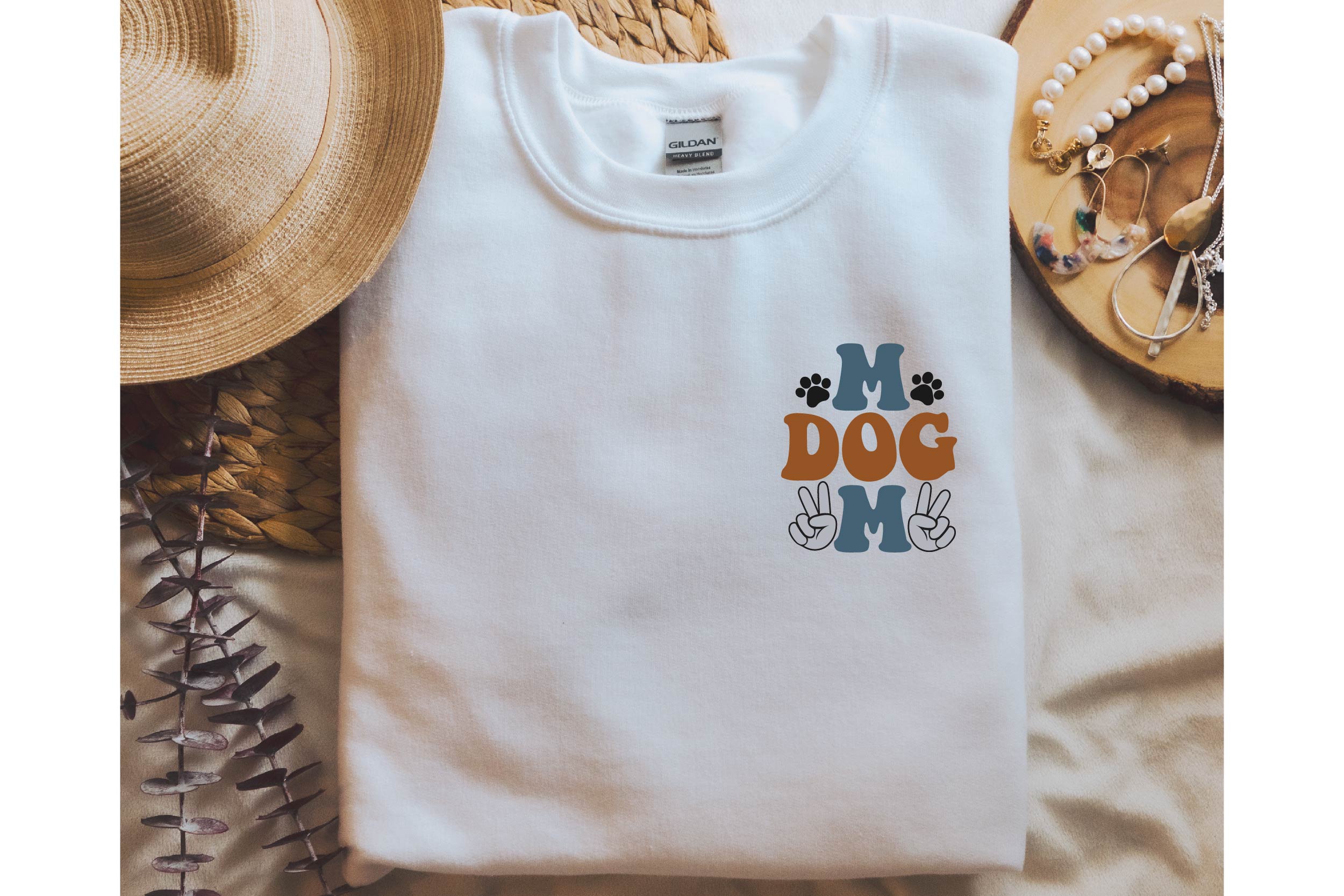 Mom Dog SVG Retro Groovy Graphic by LMY · Creative Fabrica