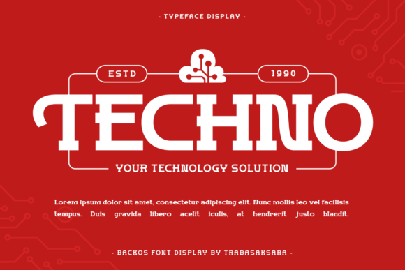 Backos Font - Preview 2