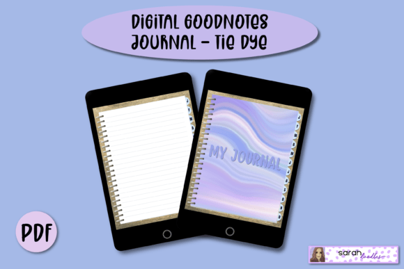 Digital GoodNotes Journal - Tie Dye