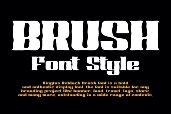 Kingtos Reblack Brush Font - Preview 1