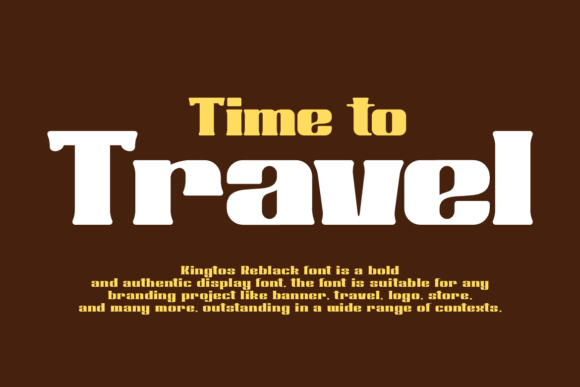 Kingtos Reblack Font PNG with transparent background - Preview 1