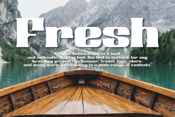 Kingtos Reblack Font PNG with transparent background - Preview 2