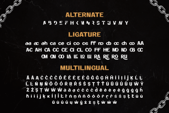 Mrecail Font PNG with transparent background - Preview 6
