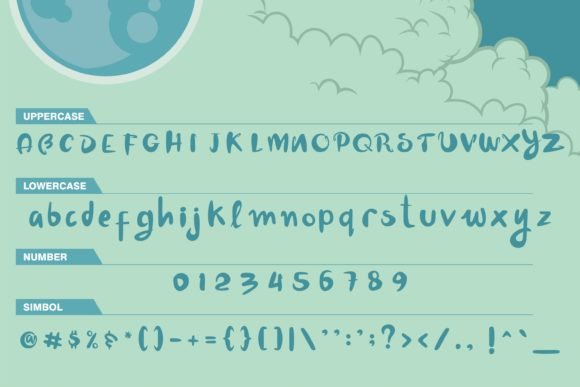 Peeky Font PNG with transparent background - Preview 4