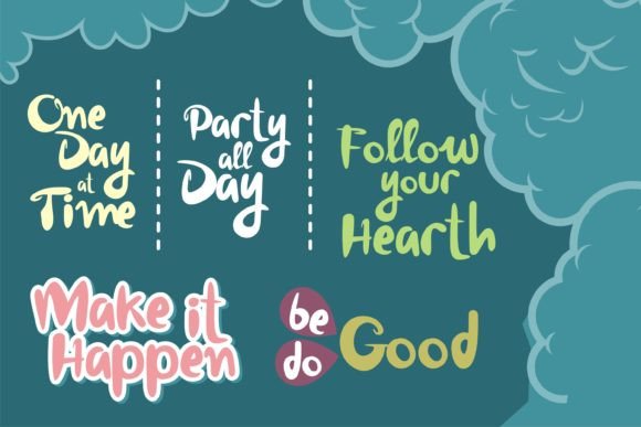 Peeky Font PNG with transparent background - Preview 2