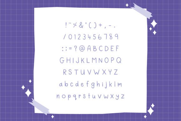 Pencil Handwritting Font PNG with transparent background - Preview 1