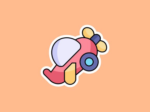 Children Airplane Illustrations