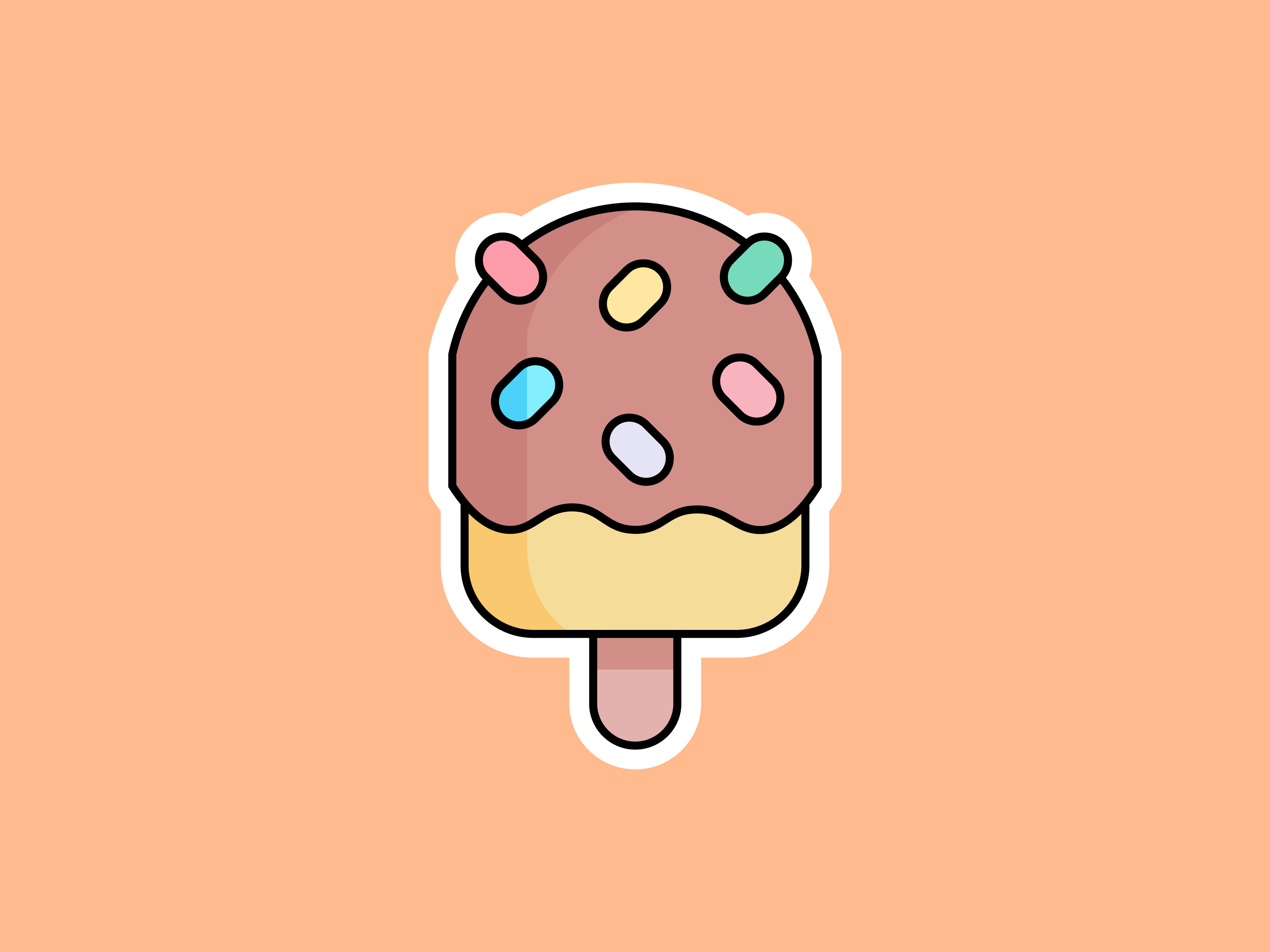 Children Popsicle Illustrations