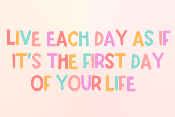In Rainbow Font PNG with transparent background - Preview 2