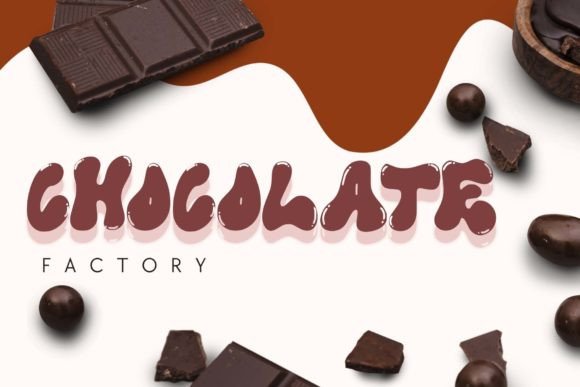 Jelly Choco Font PNG with transparent background - Preview 1