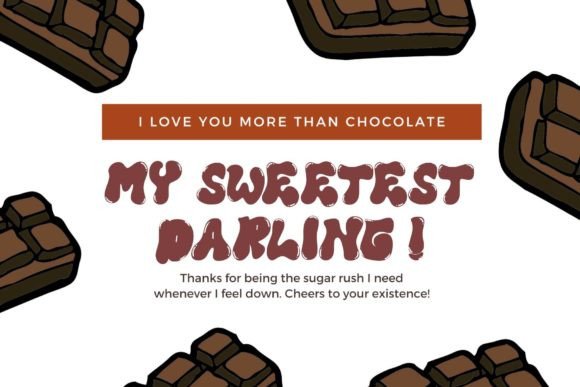Jelly Choco Font PNG with transparent background - Preview 3