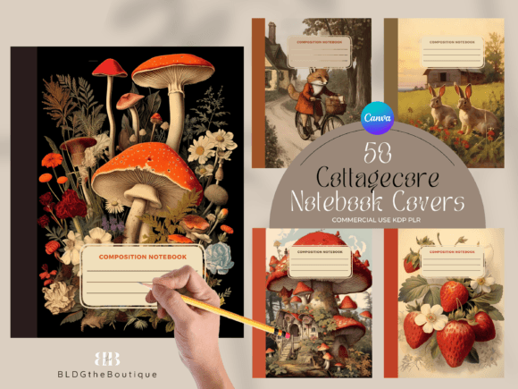 50 Vintage Composition Notebook Covers