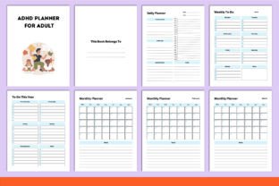 ADHD Planner for Adult Canva Interior Graphic by munjixpro · Creative ...