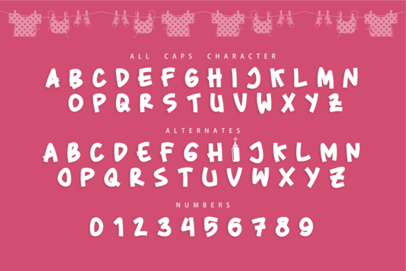 Baby Pink Font - Preview 4