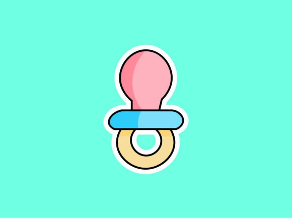 Children Pacifier Illustrations