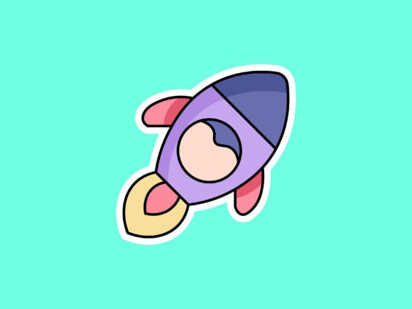 Children Rocket Illustrations