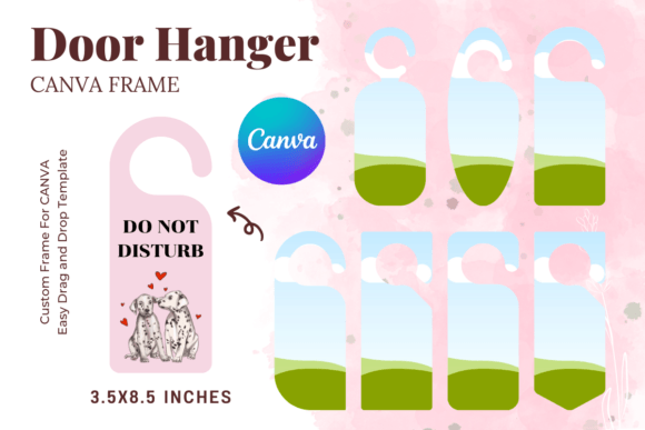 Door Hanger Canva Frame Template Set 1