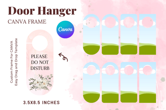 Door Hanger Canva Frame Template Set 2