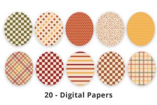 Fall Colored Printable Scrapbook Paper Graphic by Lemon Paper Lab ...
