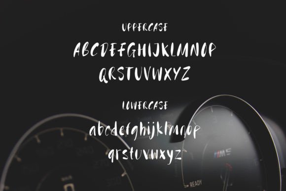 Fast Ink Font PNG with transparent background - Preview 2