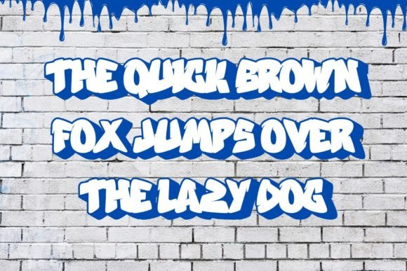 Graffiti Kickflip Font - Preview 3