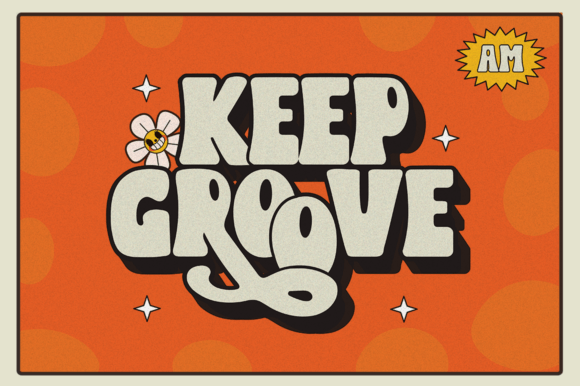 Keep Groove Font PNG with transparent background - Preview 1