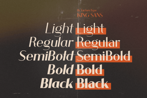 King Font font preview - 2