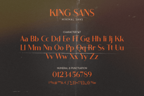 King Font font preview - 4