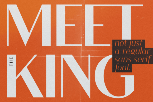 King Font font preview - 5